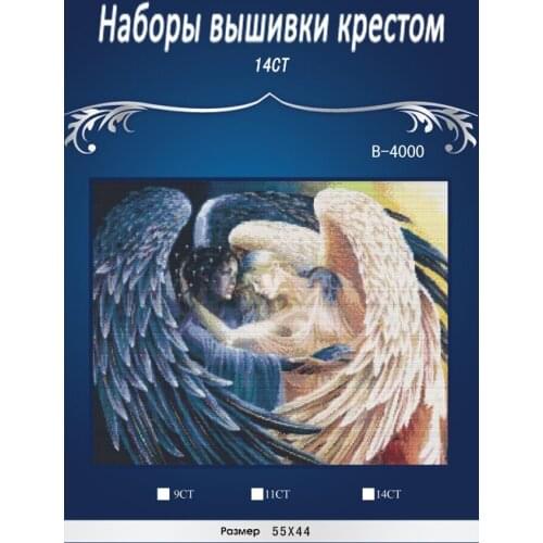 B-000 Birds angels JCS ,Counted Cross Stitch 14CT Cross Stitch Sets Wholesale cartoon Cross-stitch Kits Embroidery
