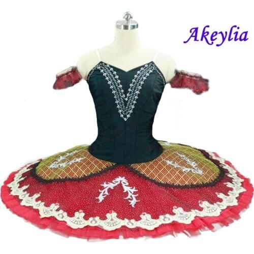 Adult black Burgundry Ballet Tutu Girls 10 Layers Emerald Professional Ballet Tutus red pancake Tutu Dress for women