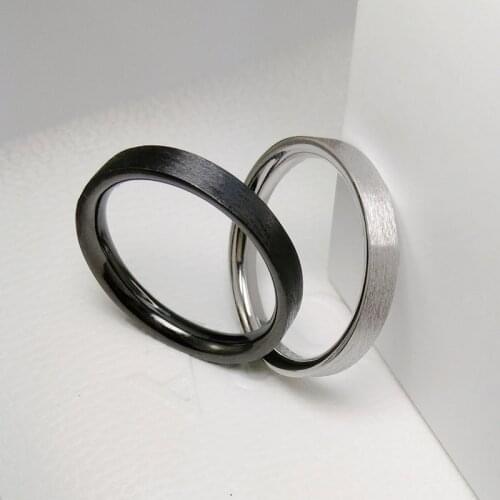 925 Sterling Silver Black And White Frosting Love Ring Lovers' Ring Couple Ring Boyfriend Girlfriend Gift