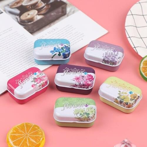 1PCS Jewelry Candy Pill Box Mini Tin Box Sealed Jar Packing Boxes Small Storage Boxes Cans Coin Headphones Gift Box Random