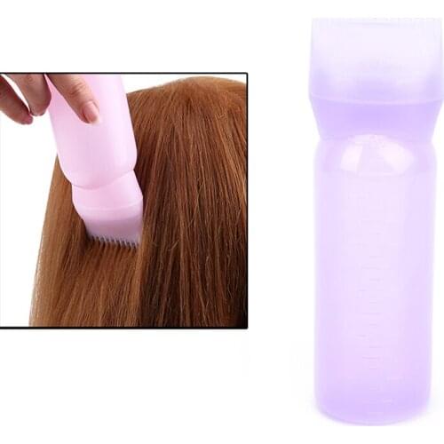 120ML Hair Dye Bottle Applicator Comb Dispensing Salon Hair Coloring Dyeing