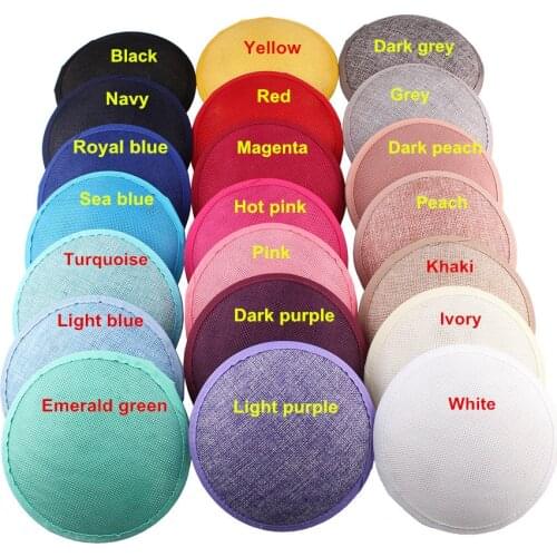 13CM ROUND Imitation SINAMAY Fascinator Base New DIY Women Party Fascinators Hat Millinery Base Headpieces NEW ARRIVAL