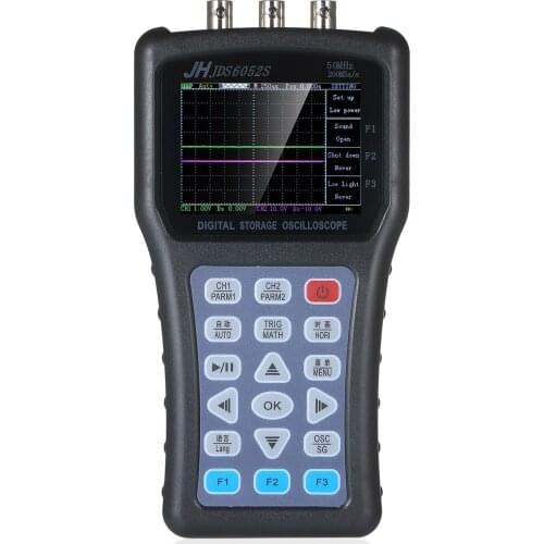 2-in-1 Oscilloscope & Function Signal Generator Dual Channel Oscilloscope Handheld Portable Digital Scope Meter Signal Generator