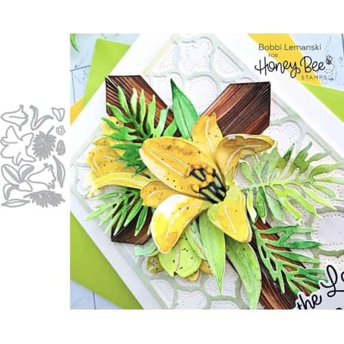2021 New Arrival Lily Flowers Leaves Petal Metal Cutting Dies Craft Stencil for Scrapbooking Decor Embossing Template Die Cut
