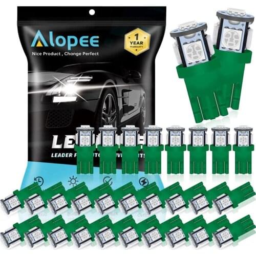30pcs 194 T10 501 W5W 168 2825 Green LED Light 12V Car Interior and Exterior Map- Dome-License Plate-Dashboard Side Marker Light