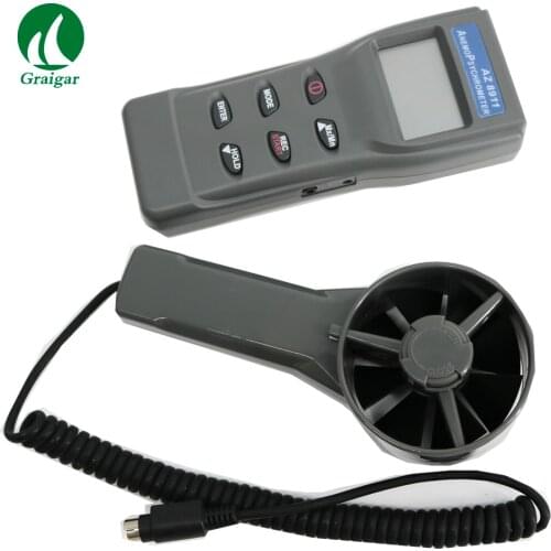 AZ8911 Anemometer Multifunctional Environmental Tester Wind Speed Air Flow Testing Temperature Tester