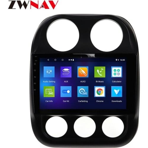 IPS Screen 4+64G Android 10 Car multimedia Player head unit For Jeep Compass 2010-2016 With GPS Navigation Radio auto stereo