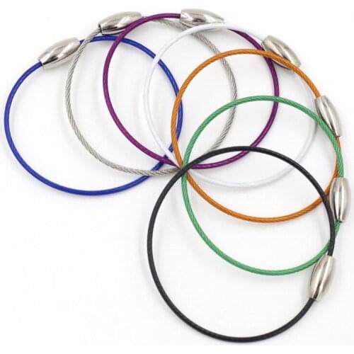 Manufacturers Spot Supply of Coloured Baggage Label Keys, Dolls, Toys, Golden Stainless Steel Wire Rings