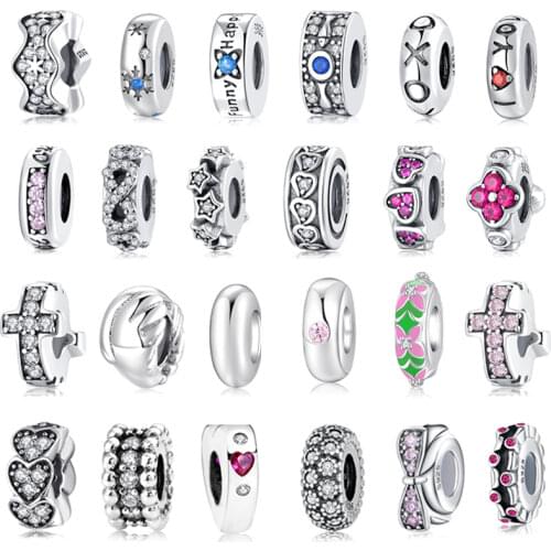 High Quality 925 Sterling Silver Music note pattern Stopper spacer Beads fit European Bracelets Bangles DIY Jewelry Making