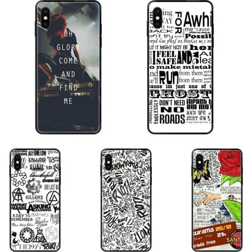 Paramore Lyrics Quotes Black Soft TPU Phone Case Skin Cover Wholesalers For Samsung Galaxy S20 S10e S10 S9 S8 S7 S6 S5 edge