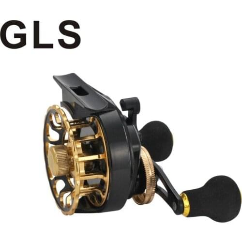 GLS brand ice fishing reel metal wire cup metal rocker speed ratio 3.6:1 bearing 6+1 front reel fishing reel