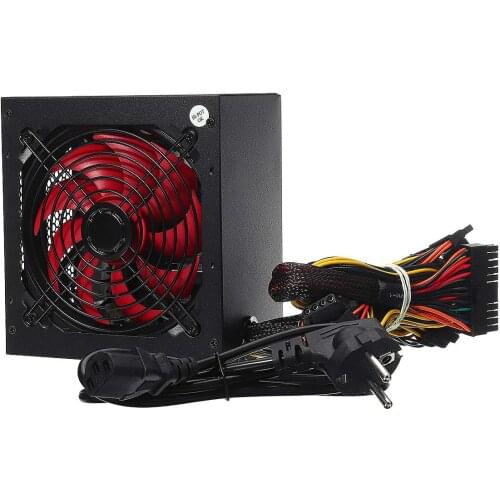 LEORY 650W Power Supply Passive PFC Silent Fan ATX 20/24pin 12V PC Computer SATA Gaming PC Power Supply