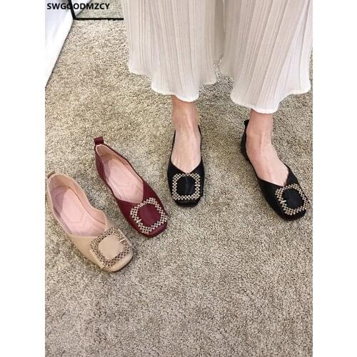 Loafers Women Leather Casual Shoes Crystal Woman Flats Barefoot Shoes Women Slip on Shoes for Women Korean Fashion Zapatos Mujer