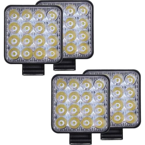 Mini LED 48W LED Work Light Bar Square Spot Beam 24V 12V Off Road LED Light Bar for Truck 4X4 4WD Car SUV ATV IP68 6000K White