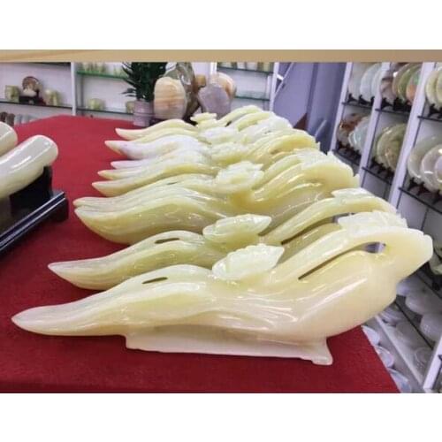 Natural Jade Ginseng Ruyi Life Decoration Lucky Nafu Root Fountain Water New Chinese Buddhist Zen