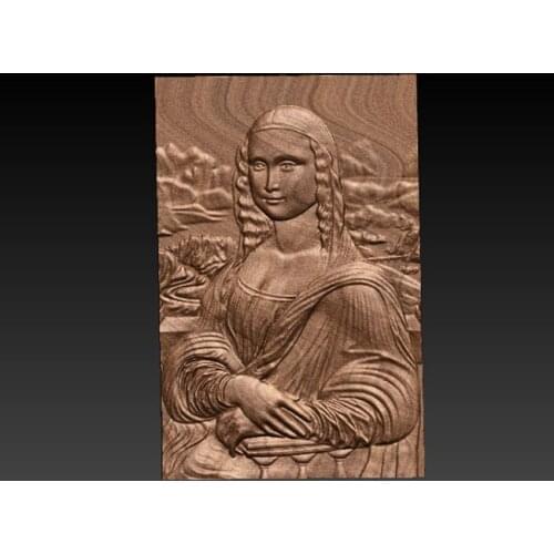 New Computer file,Mona Lisa 3D Relief Model in STL format CNC Router Carving Engraving Artcam aspire