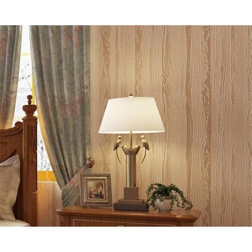 Beibehang Retro imitation wood grain non-woven wallpaper bedroom living room clothing store restaurant wood plank 3d wallpaper