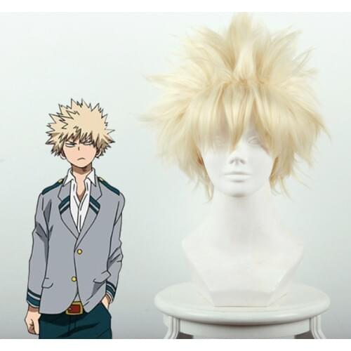 Japanese Anime My Hero Academia Cosplay Wig Bakugo Katsuki Cosplay Wigs Halloween Carnival Cosplay Wigs