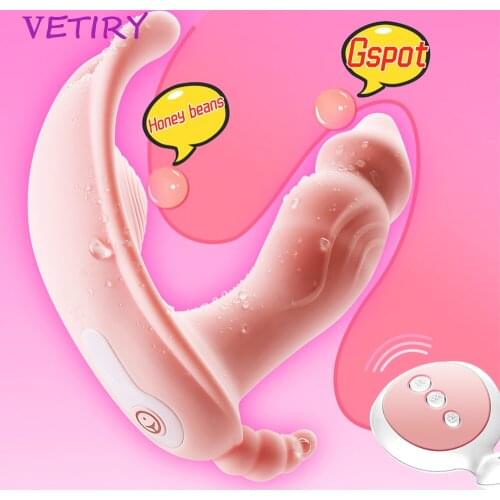 Remote Control Wearable Dildo Vibrator Panties Vibrators G Spot Clit Stimulate 10 Speeds Orgasm Masturbator Sex Toys for Women
