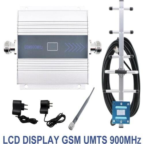 High gain complete set of 2G / 3G / 4G Gsm mobile phone signal booster 2G cellular phone signal receiving booster, 900MHz signal