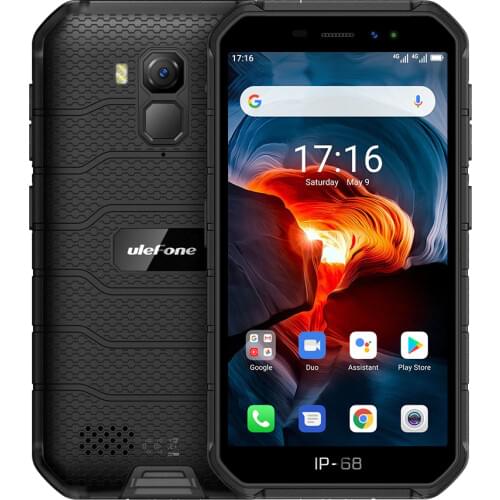 Ulefone Armor X7 Pro Android 10 Smartphone 4GB RAM IP68 Waterproof Bluetooth 5.0 NFC 4G LTE 5.0'' Rugged Mobile Phone