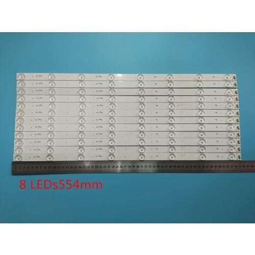 12 pieces/set LED reflector strip Light Lamp Bar For Hai er LE5F3000W 8 LED5D8-ZC14-05 (A) 30355008207 30355008210 LE5F3000W