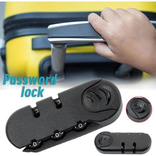 3 Digit Fixed Lock lock Pull Chain Bag Accessories Luggage Suitcase Lock Combination Padlock Code Lock