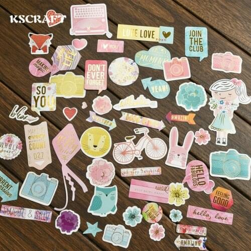 KSCRAFT 45pc Join The Club Cardstock Die Cuts for Scrapbooking Happy Planner/Card Making/Journaling Project