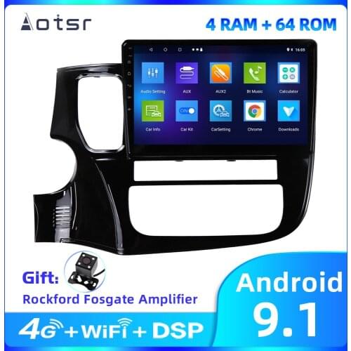 Aotsr 10.2 inch Android 9.1 2 Din Car Multimedia player GPS Navigation For Mitsubishi Outlander 2014-2019 radio built in DSP