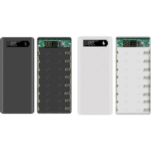 Power Bank Case with Digital Display Screen Mobile Phone Charger 18650