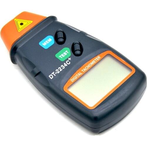 Digital Laser Photo Tachometer Non Contact RPM Tach Digital Laser Tachometer Speedometer Handheld Speed Gauge Engine DT-2234C