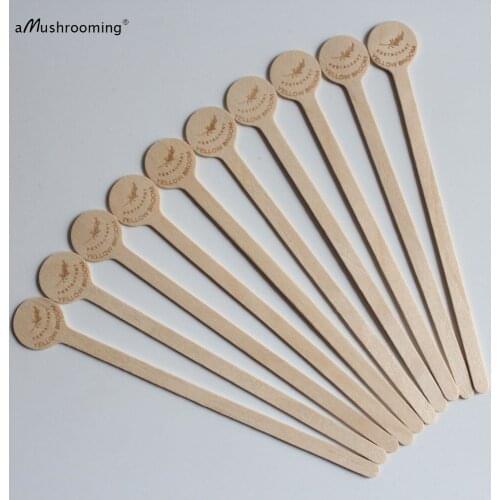 15cm Wooden Drink Stirrers Personalized for Wedding Coffee Stirrer Stir Sip Repeat - Set of 50