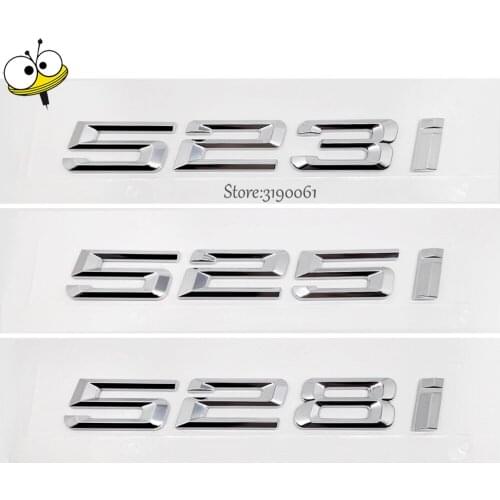 For BMW DIY Sticker M Car-styling Number Auto Car Sticker Decal Badge Emblem For BMW 5 Series 523i 525i 528i 523 525 GT