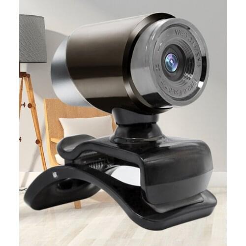 HD Webcam Mini Computer PC WebCamera with Microphone Rotatable Cameras for Live Broadcast Video Calling Conference Work