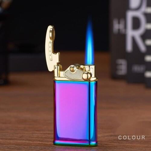 Rocker Arm Straight Punch Gas Lighter Personality Creative Electronic Windproof Lighter