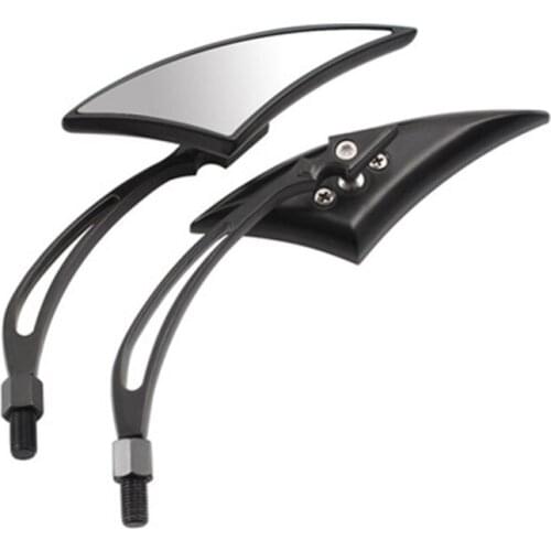 Motorcycle Rearview Side Mirrors 8MM 10MM Scooter Mirrors Universal for Softail Sportster Honda Suzuki