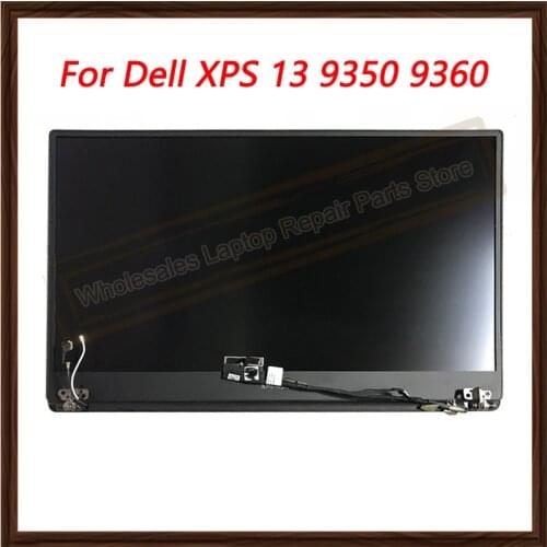 Original 13.3" LCD Touch screen For Dell XPS 13 9350 9360 LCD assembly Display QHD 3200*1800 07TH8V P54G P54G002