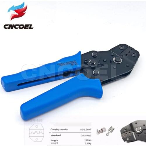 SN-48B 26-16 AWG 2.8/3.96/4.8/5.08/6.3 mm Cables Pliers Crimping tool for non-insulated terminal Crimper