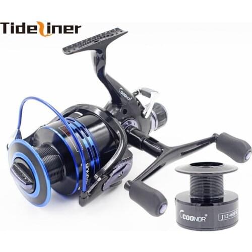 Tideliner J12-4000-6000 pre post-loading carp spinning fishing reel bait double line cup bearing 9+1 ratio 5.1:1 5.5:1