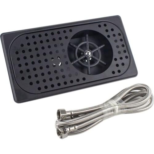 Glass Rinser For Kitchen Sinks, Kitchen Sink Accessories, Bar Glass Rinser, Cup Washer Rinser For Hotel Cafe Restaurant Black