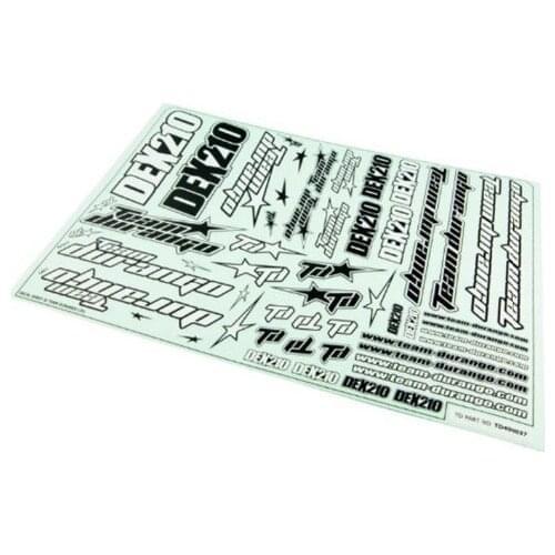 Teamdurango DEX210 DEX418 TD490037 DIY Sticker for 1/10 RC Crawler Car