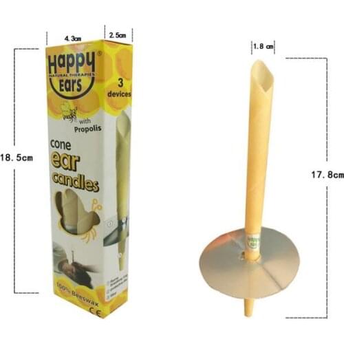 High-Quality 10pairs=20Pcs Ear Candle Aromatherapy Therapy Ear Care Medical Natural Beewax