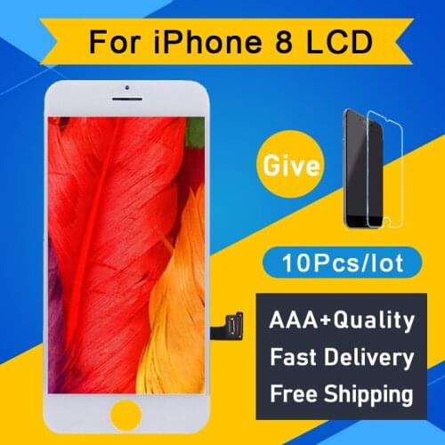 10PCS Grade AAA+++ Display LCD For iPhone 8 LCD 4.7 3D Touch Screen Digitizer Assembly Replacement LCD Display Free Shipping DHL