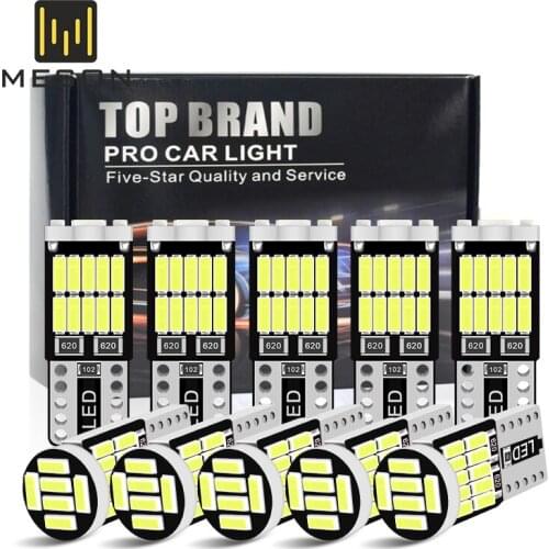 10PC T10 Led Canbus W5W Led Car Interior Light 26led 4014smd 194 168 620 No Error Reading Dome Light Instrument Plate Lamp 6000K