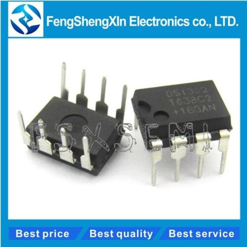 100pcs/lot DS1302 DS1302N Timekeeping Chip DIP-8