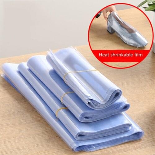 50 Pcs Pvc Heat Shrinkable Packaging Dustproof Pocket Daily Necessities Shoes Crafts Plastic Bag Household Supplies Accessories