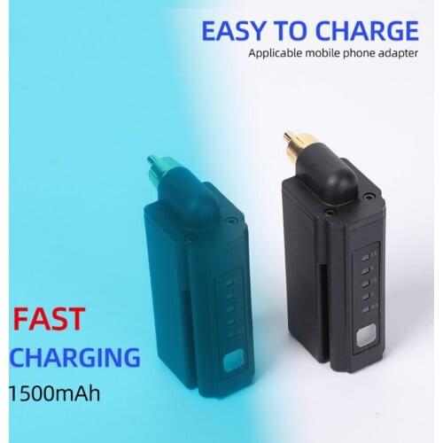 Wireless Tattoo Power Supply Professional Mini Rechargeable USB Power Battery Supply 2000mAh RCA/DC Cord Tattoo Machine