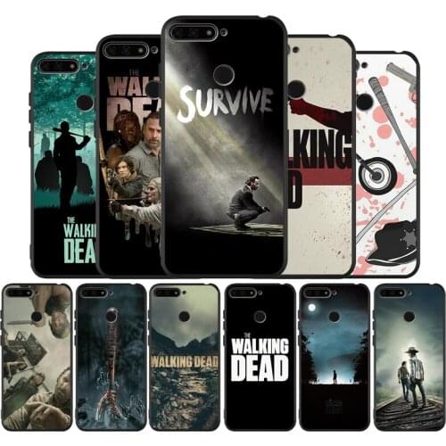 The walking dead Black TPU Silicone Soft Phone Case For Honor 8X 9 8 10 20 30 Lite Pro MATE 9 10 20 30 Pro Lite