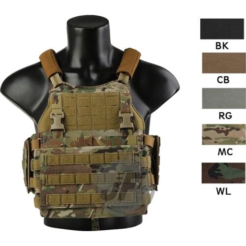 Emerson Tactical Modular SC7 Scarab Plate Carrier MOLLE Vest Placard Chest Rig With 2PCS Side Armor Pouch