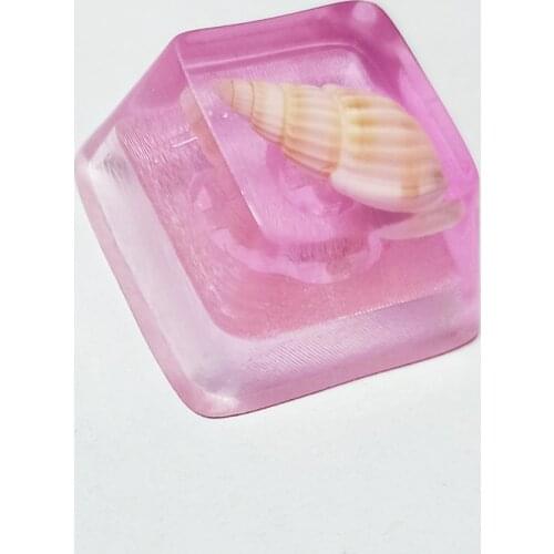 1 Piece Mechanical Keyboard Keycap Customized Personality Backlit Resin Key Cap for Conch R4 Height